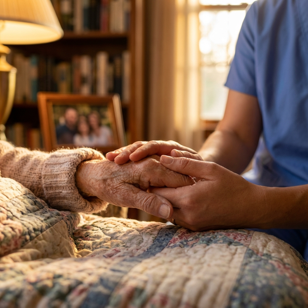 Compassionate Nurse with Patient
